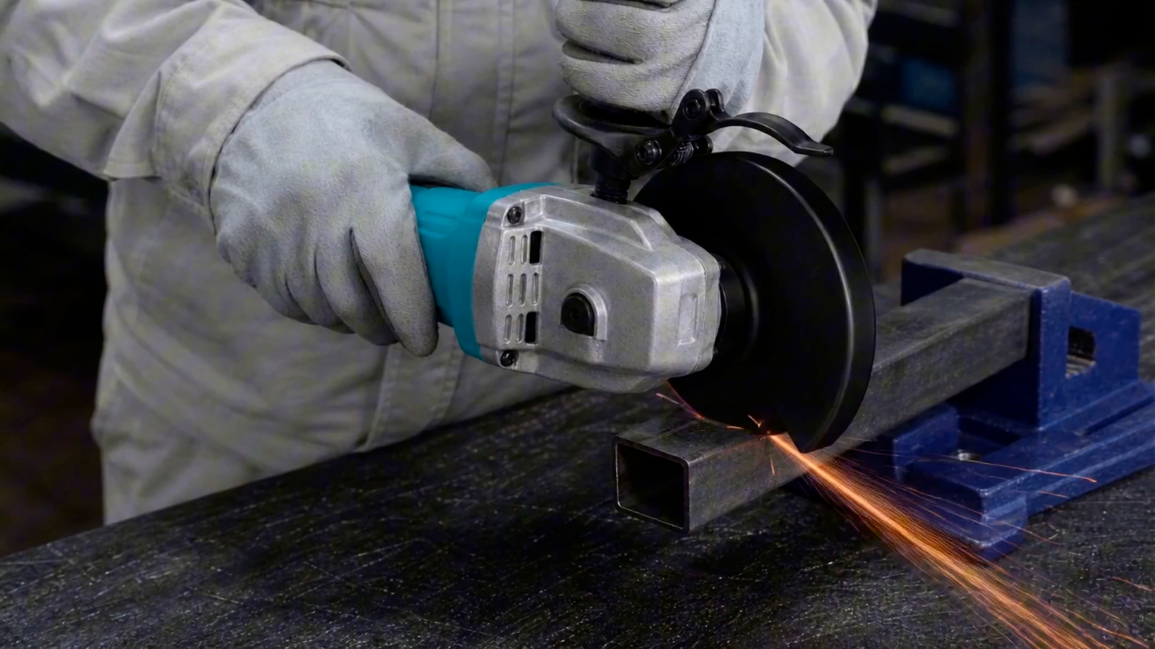 Grinder safety guard close-up for PhotoReel