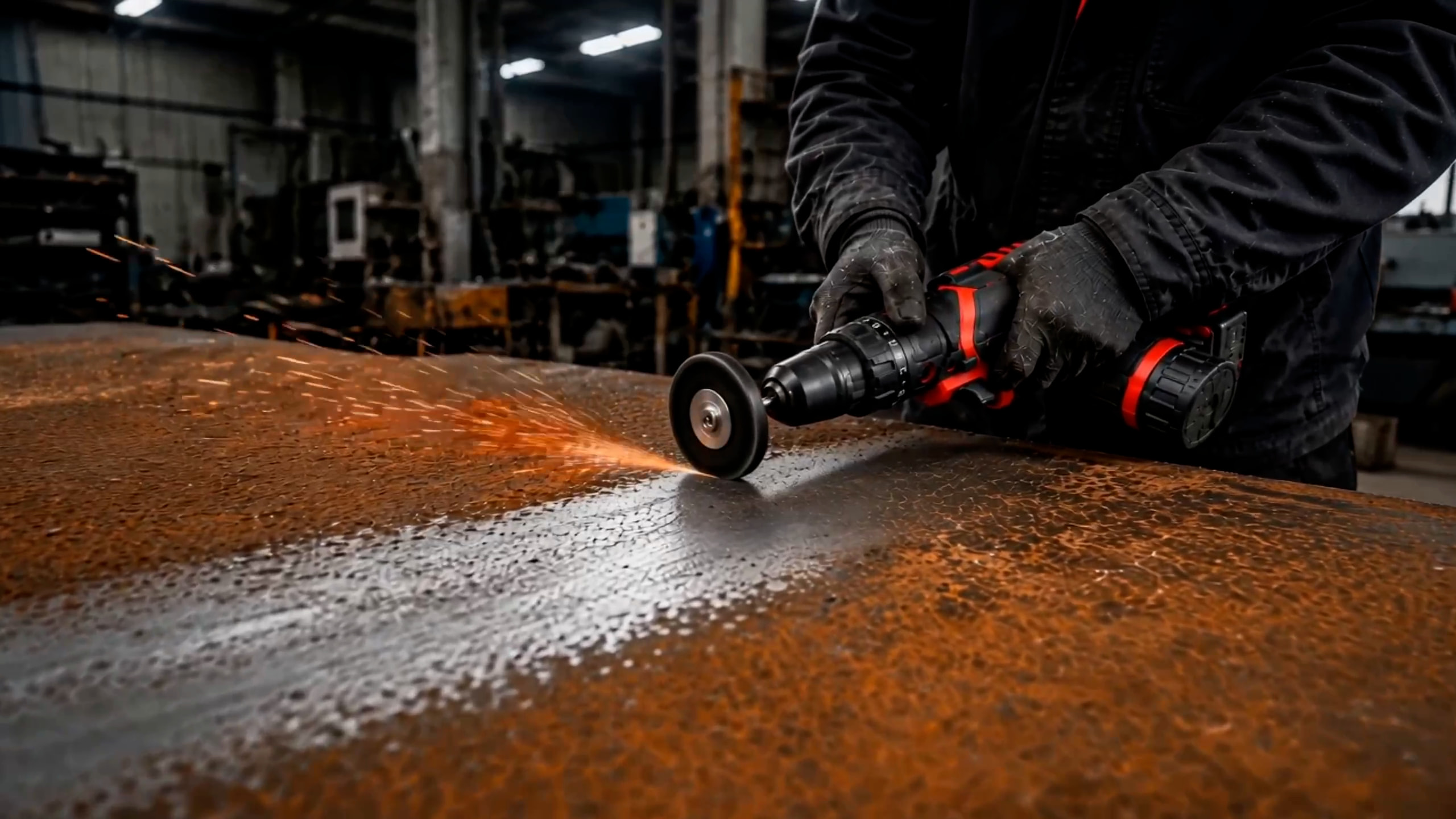 Grinding wheel in use for PhotoReel product video
