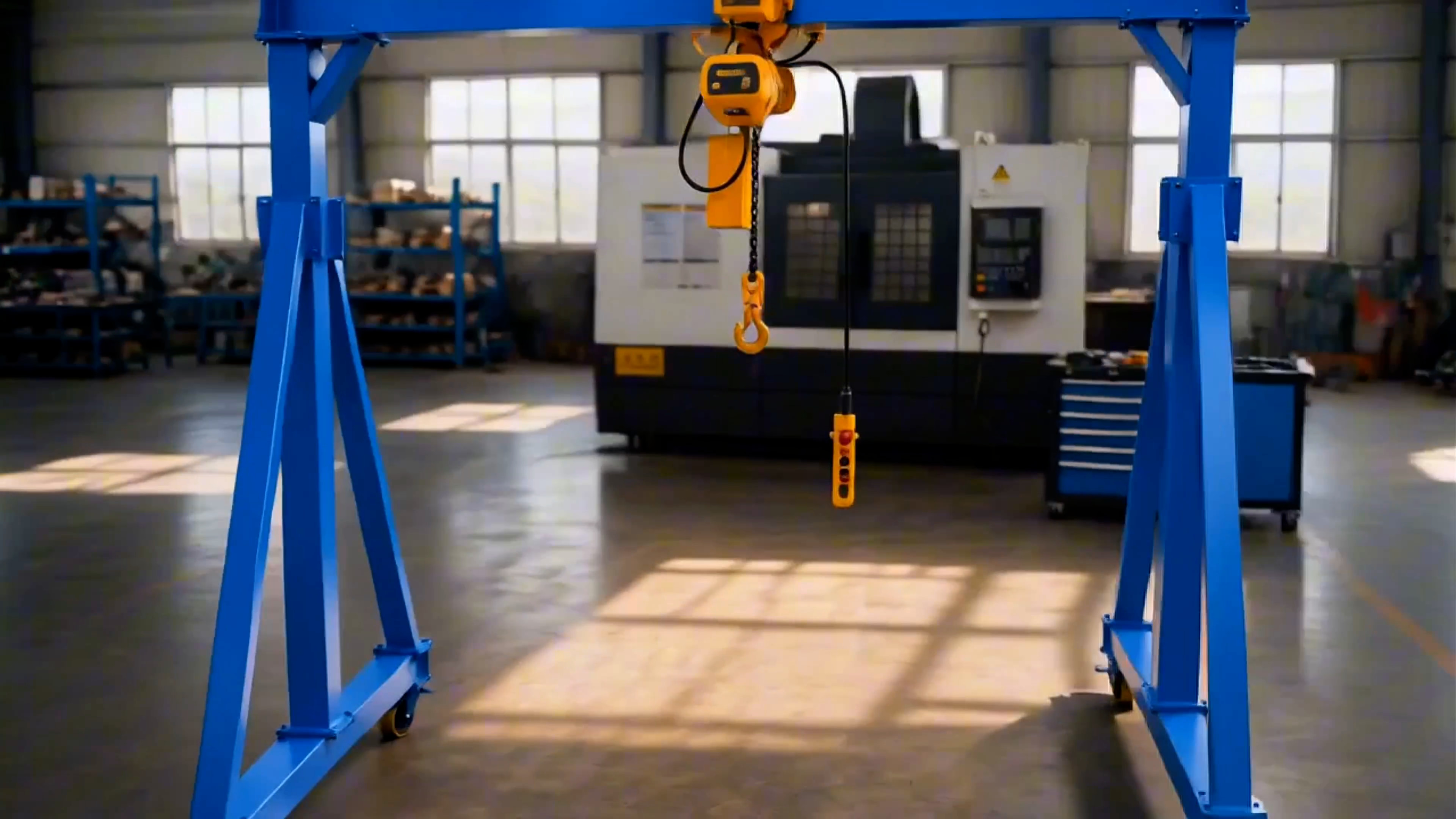 KOIO portable hoist chain detail for PhotoReel