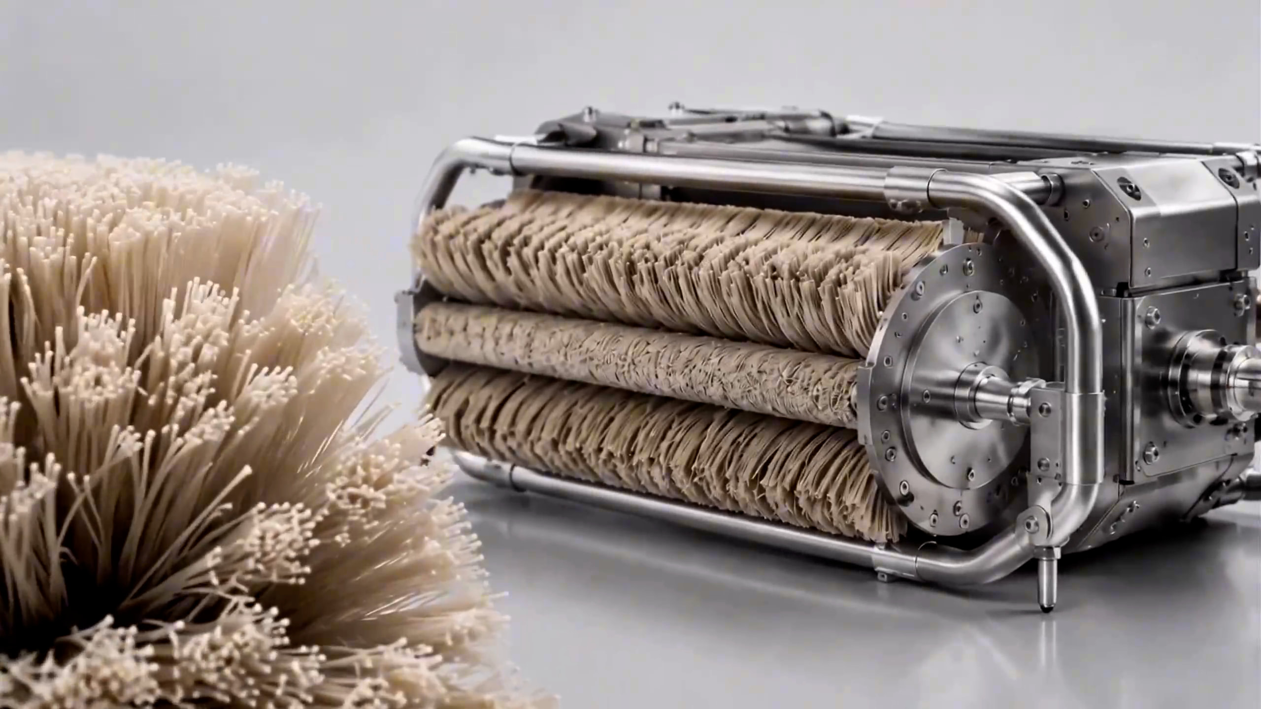 Solar panel cleaner brush exploded view for PhotoReel