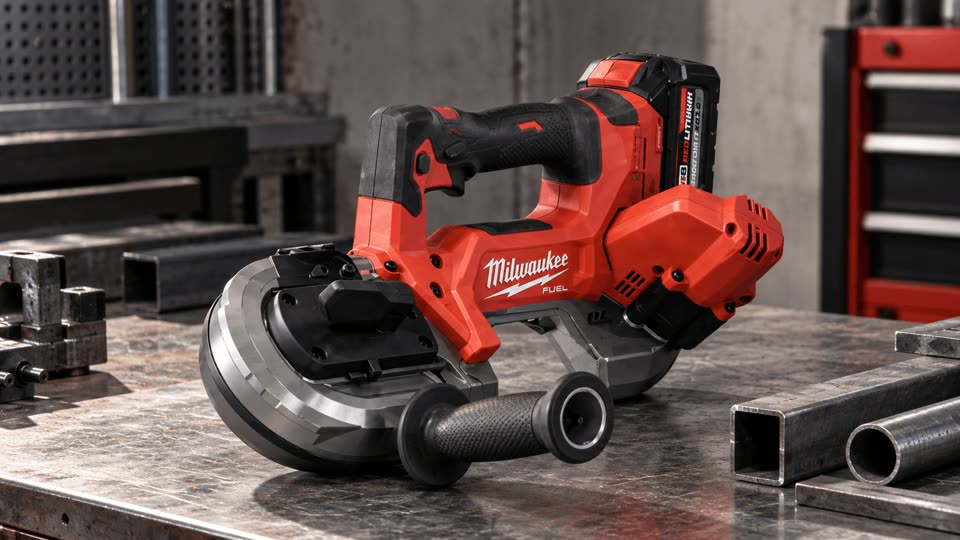 PhotoReel product video of Portable Cordless Band Saw