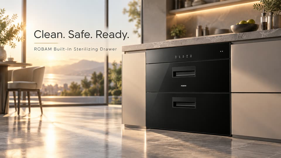 PhotoReel product video of ROBAR Built-In Sterilizing Drawer