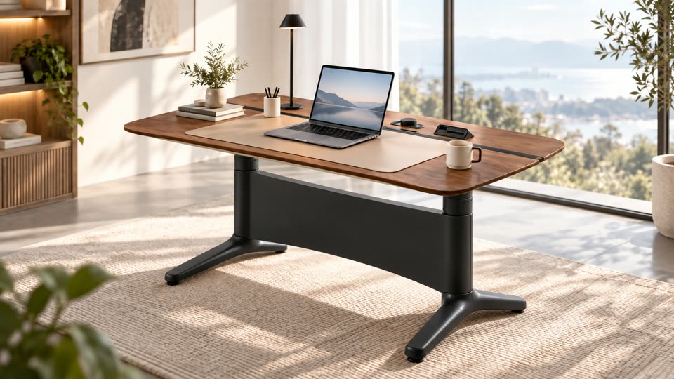 PhotoReel product video of Electric Height-Adjustable Desk